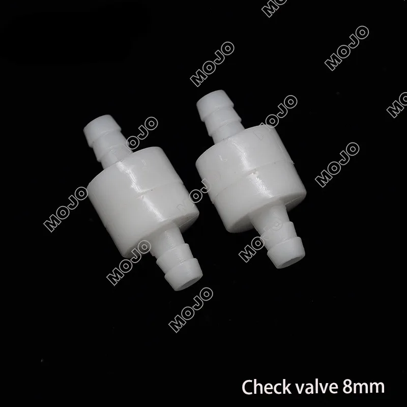 3pcs Plastic One-Way Non-Return Water Inline Fluids Check Valves for Fuel Gas Liquid