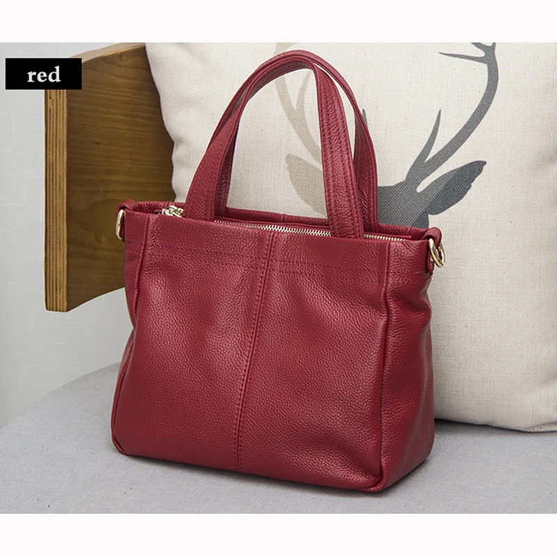 

Brand Designer Genuine Leather Women Handbag Messenger Bags Fashion Simple Lady Cow Leatehr Shoulder Zipper Bag L-286