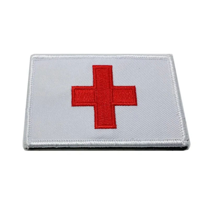 Parche bordado 3D de la bandera de Suiza, rojo, blanco, coser en la ropa, brazalete, mochila, pegatina, aplique DIY, 8CM X 5CM