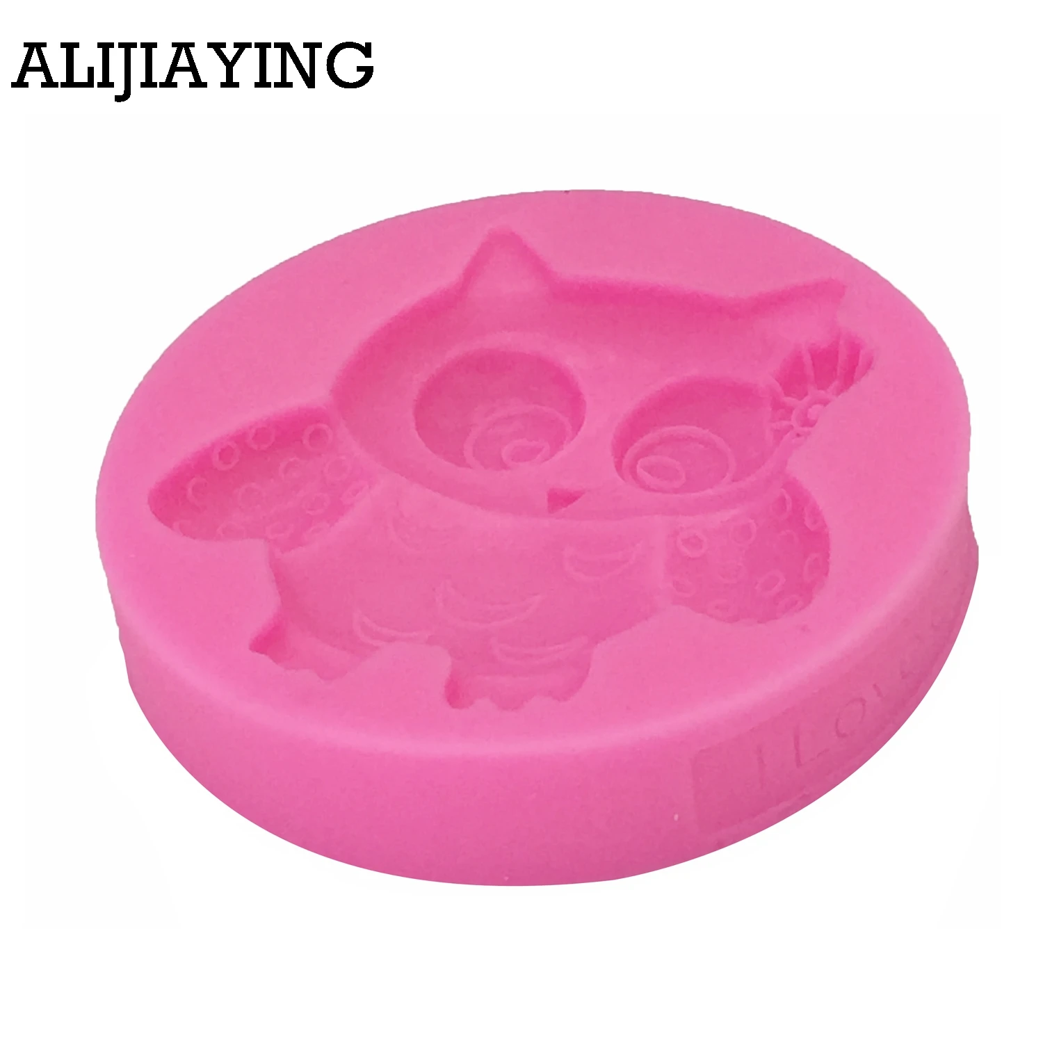 M0166 Animal Cartoon Owl Bird Silicone Fondant Soap 3D Cake Mold Cupcake Jelly Candy Chocolate Decoration Baking Tool Moulds