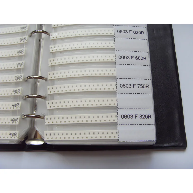 Free shipping 0201 0402 0603 0805 1206 SMD Resistor Sample Book 1% Tolerance 170valuesx25/50pcs=4250/8500pcs Resistor Kit 0R~10M