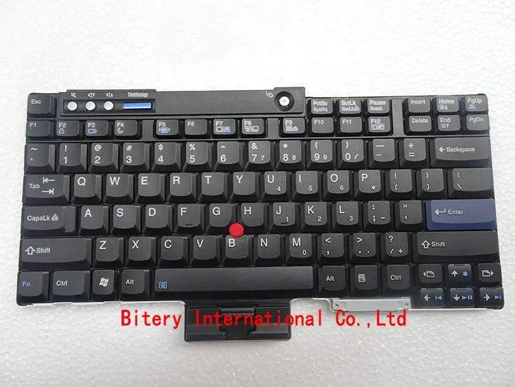 

US Keyboard Black Replacement for Lenovo IBM T60 T60P T61 T61P R60 R61 T400 R400 W500