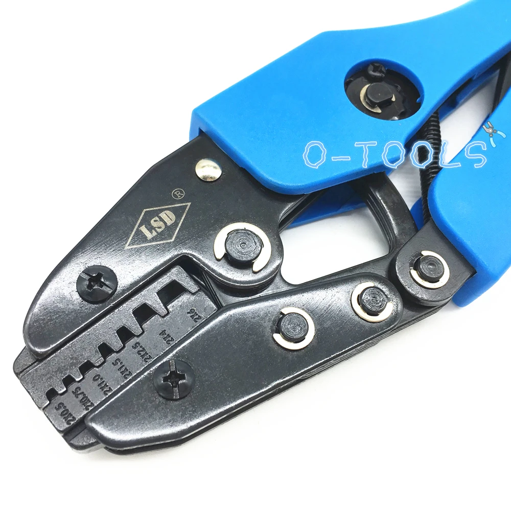 Catraca ferramentas de friso para o conector do tubo de fio de cobre duplo AN-26TW dupla duplas cord end bootlace virola alicate de crimpagem