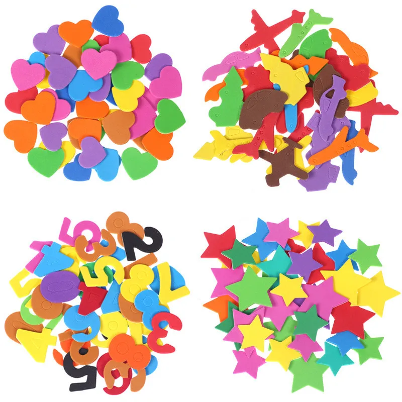 Eco-friendly EVA Foam Letter/Numbers/Animals Sticker Children Hand DIY Scrapbooking Sticker Craft Pegatinas Gift Toys Aufkleber