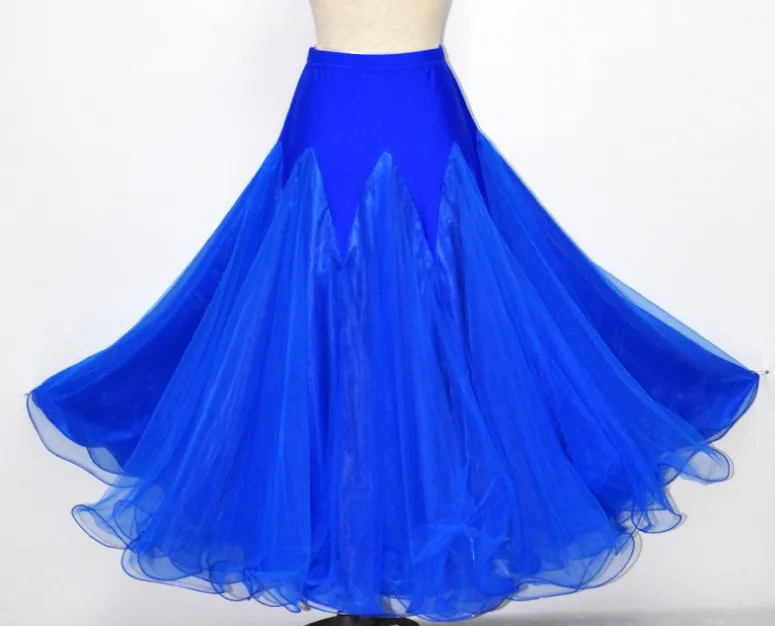 Flamenco Dance Costume Skirt Long Ballroom Dancing Modern Standard Waltz Dancer Dress Spain LXQ204