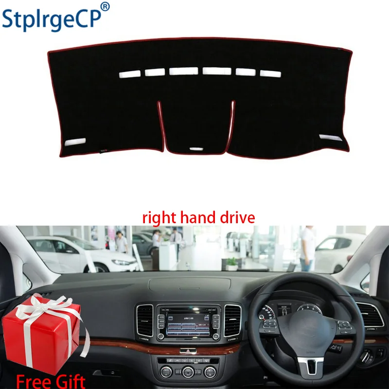 

Car Dashboard Cover Mat for Volkswagen Sharan 2012 2013 2014 Right Hand Drive Dashmat Pad Dash Mat Covers Dashboard Accessories