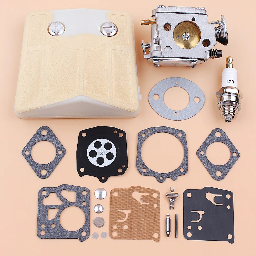 キャブレター用エアフィルターダイヤフラム修理キットチェーンソー用スペアパーツhusqvarnaと互換性あり61-66-181-266-268-272-281-288-hs-254bティロットソン