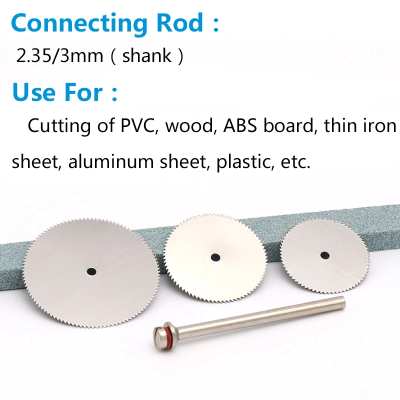 20pcs 22/25/32mm Circular Saw Blade Rotary Tool Metal Cutter Power Tools Set Wood Cutting Discs Drill Mandrel Cut For Dremel
