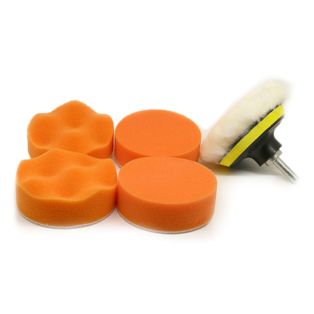 

7pcs 3" car polishing pad set Polishing Buffer Waxing Buffing Pad Drill Set Kit Car Polishing sponge Wheel Kit polisher