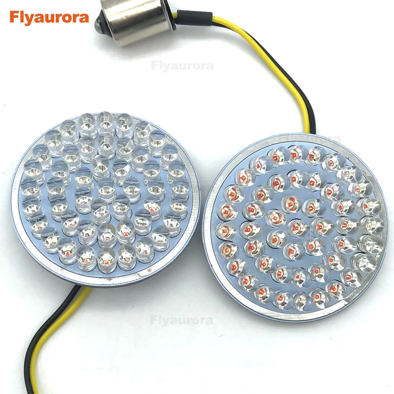 Flyaurora 2pcs LED Turn Signal Light 12V Motorcycle Amber lndicators Blinker Flashers For Moto Motorbike Motorcycle Accessories