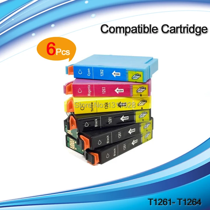 

INK WAY 12PK T1261-T1264 ink cartridge for NX330/430 435/520/545/60/630/633/635/645/840/845 WF-3520/3540 WF-7010/7510/7520