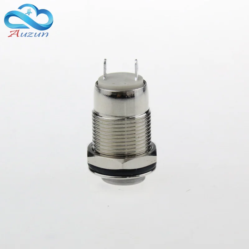 Picture 4: 5PCS 12 mm high metal push button switch lock button 2A 36V  copper plating nickel welding two feet
