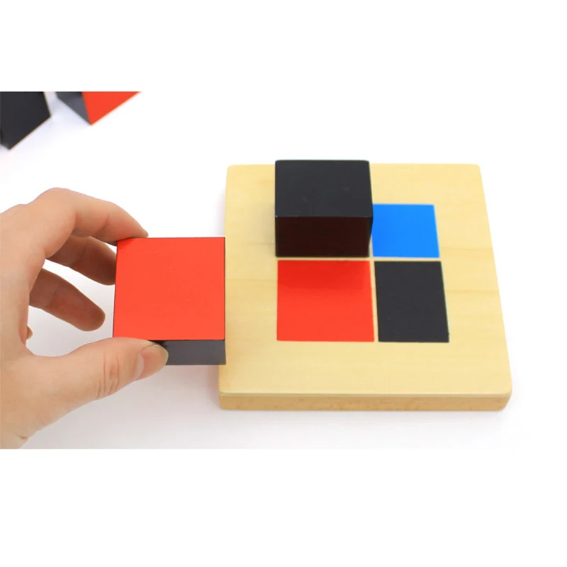 Baby Toy Montessori Materials Binomial Cube for Early Childhood Educational Preschool Training Learning Toys for Baby Great Gift