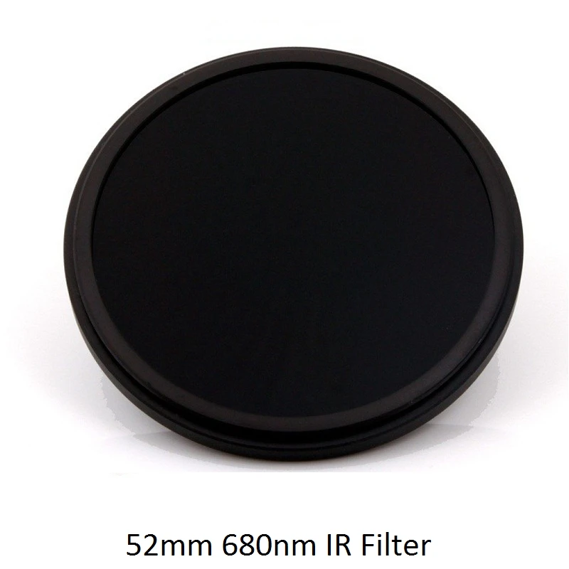 52mm IR 680nm Filter Infrared Optical Grade Glass IR68 Filter for Camera Lens