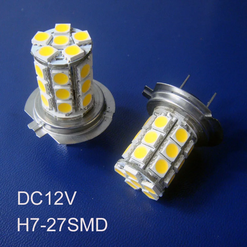 

High quality 5050 3 chips 12v H7 led fog lamps Auto led H7 bulbs lamps lights free shipping 5pcs/lot