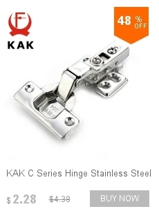Kak Edelstahl Schrank Scharnier Reparatur platte 4-10 Pack Tür scharnier montiert Platte mit Schrauben Möbel Hardware Zubehör – Detail 4
