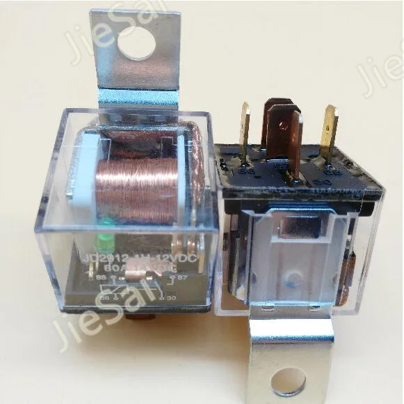 Transparent 4pin 5pin 80A 12V 24V waterproof reley with mounting hole