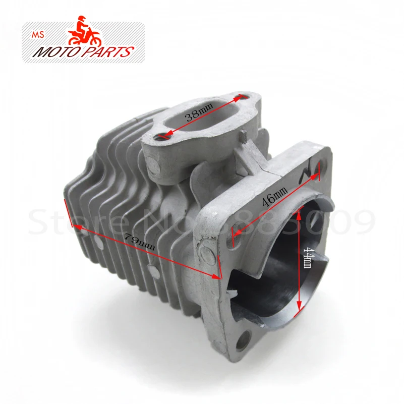 2 Stroke 49cc Minimoto 44mm Cylinder Head For Engine Parts Chinese Pocket Dirt Bike Mini Kids ATV Quad Baby Crosser