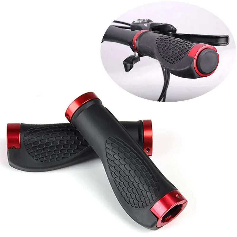 1 Pair Comfortable Portable Cycling Bike Mountain Handlebar Rubber Anti-slip Bicycle Handlebar 2 styles optional