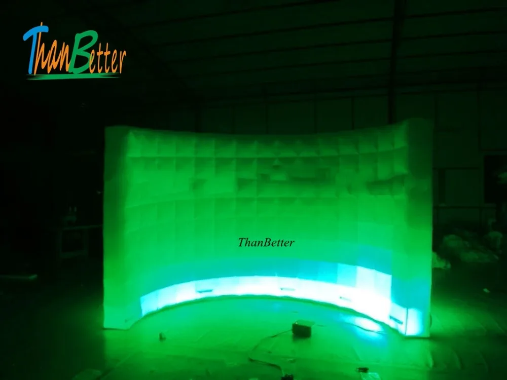 Hot selling inflatable light background photo booth wall Advertising wall, LED inflatable wall