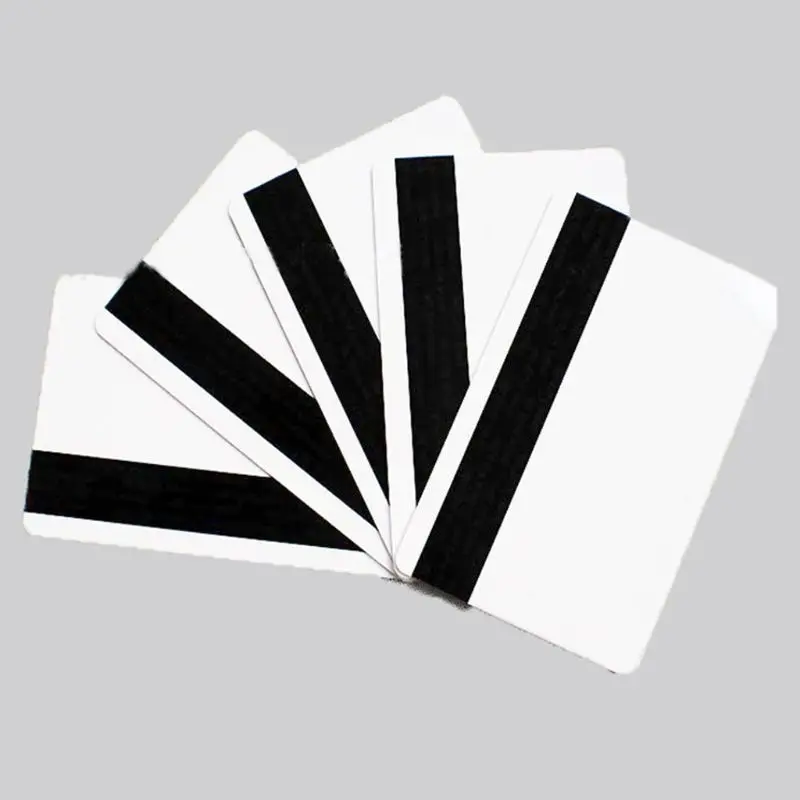 10PCS High Resistance Blank PVC Magnetic Stripe Card 2750 OE Hi-Co 3 Track Magnetic Card For Access Control System