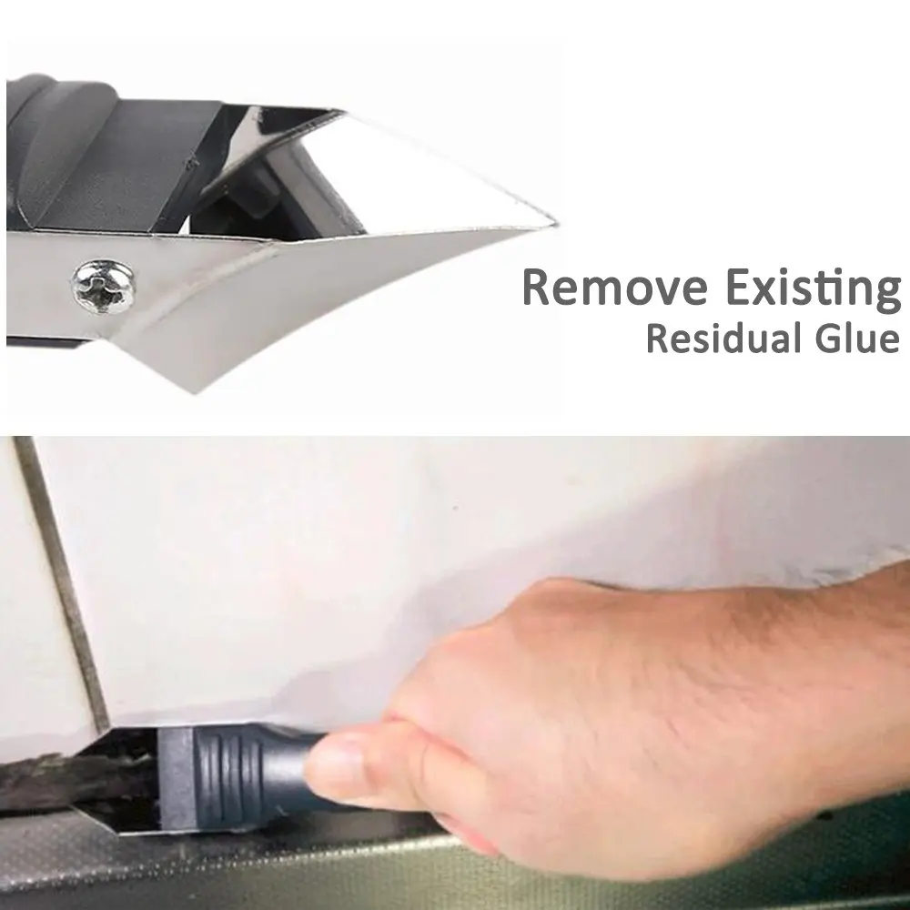 3 in 1 Breeuwen Gereedschap, Kalefateren Finisher en Remover met Rvs Blade Siliconenkit Afwerking en Removal Tool