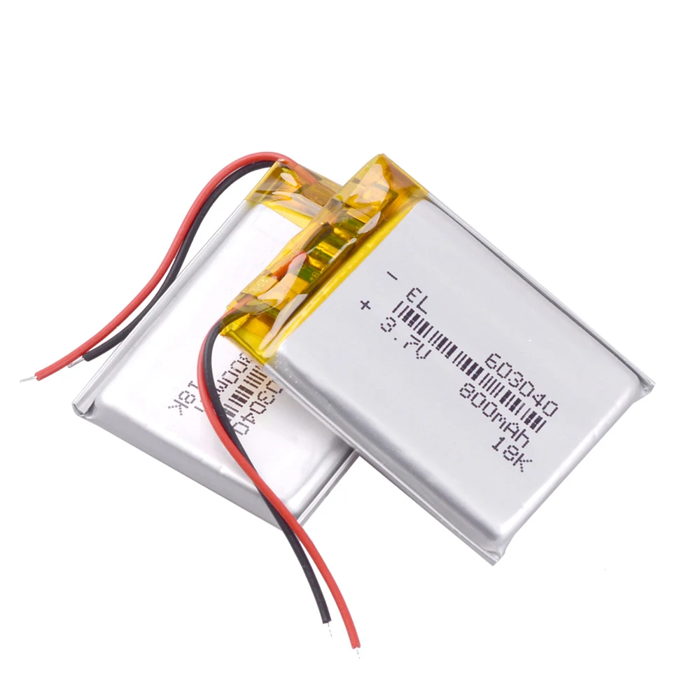 3.7V 800mAh 603040 Li-ion Lipo Battery Lithium Polymer Li-Po li ion Battery baby monitor Bluedio   headphones lantern 653040