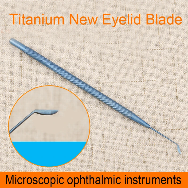 SML Size Titanium Alloy Microscopic Instruments Ophthalmic Eyelid Scraper Tarsal Gland Cystsheaded Spoon Curette