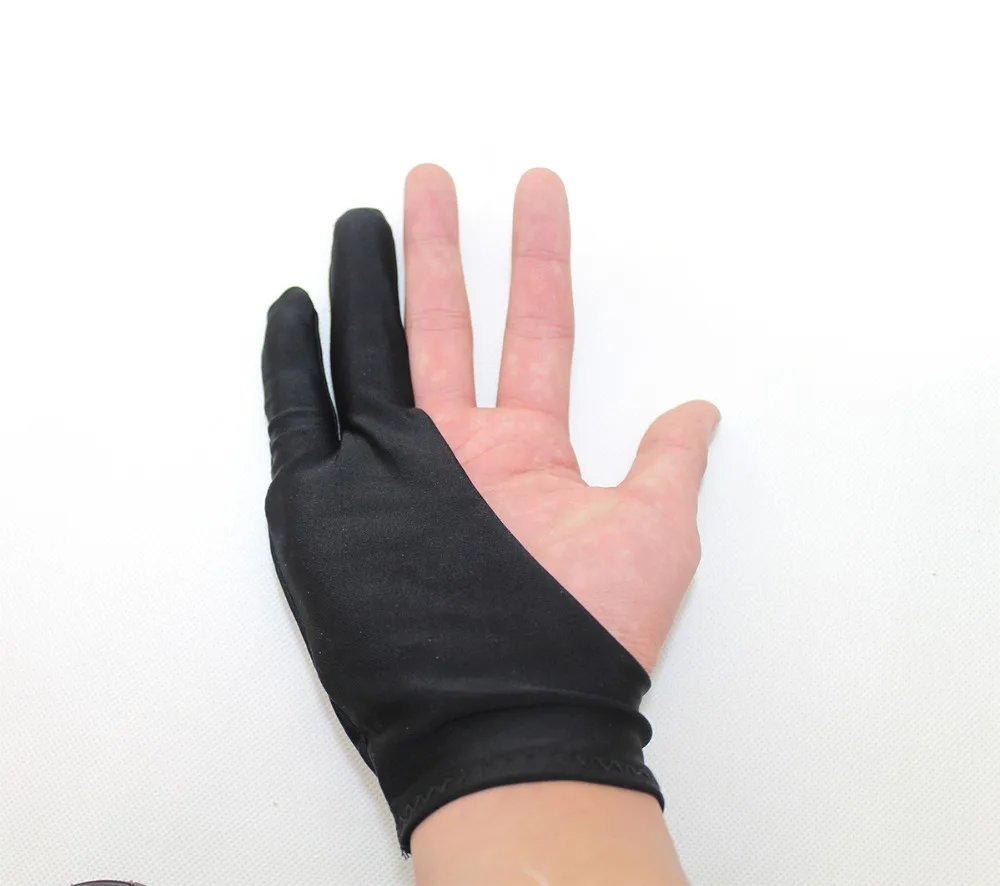 Huion-Gants de dessin anti-encrassement à deux doigts pour artiste, mitaines élastiques, marqueurs de exploration de tablette, sans peinture