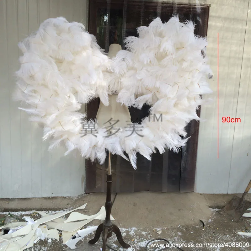 High quality Ostrich angel wings beautiful wedding fairy wings nice birthday gifts 90cm