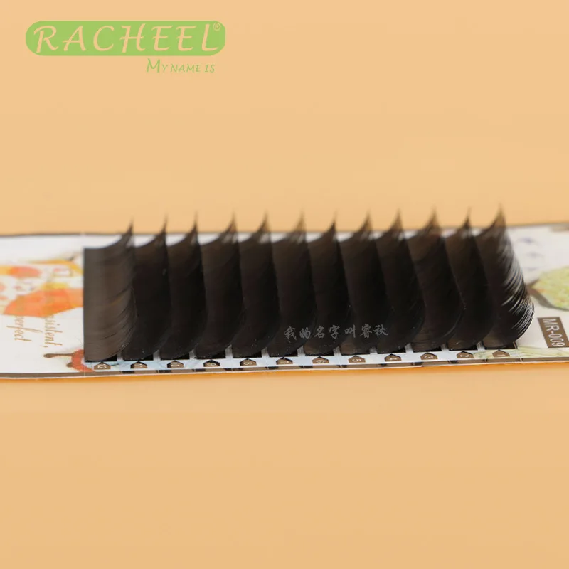 Brand 0.10/0.15/0.20 B curl Super soft elliptical flat eyelash extensions mink lashes flat hair