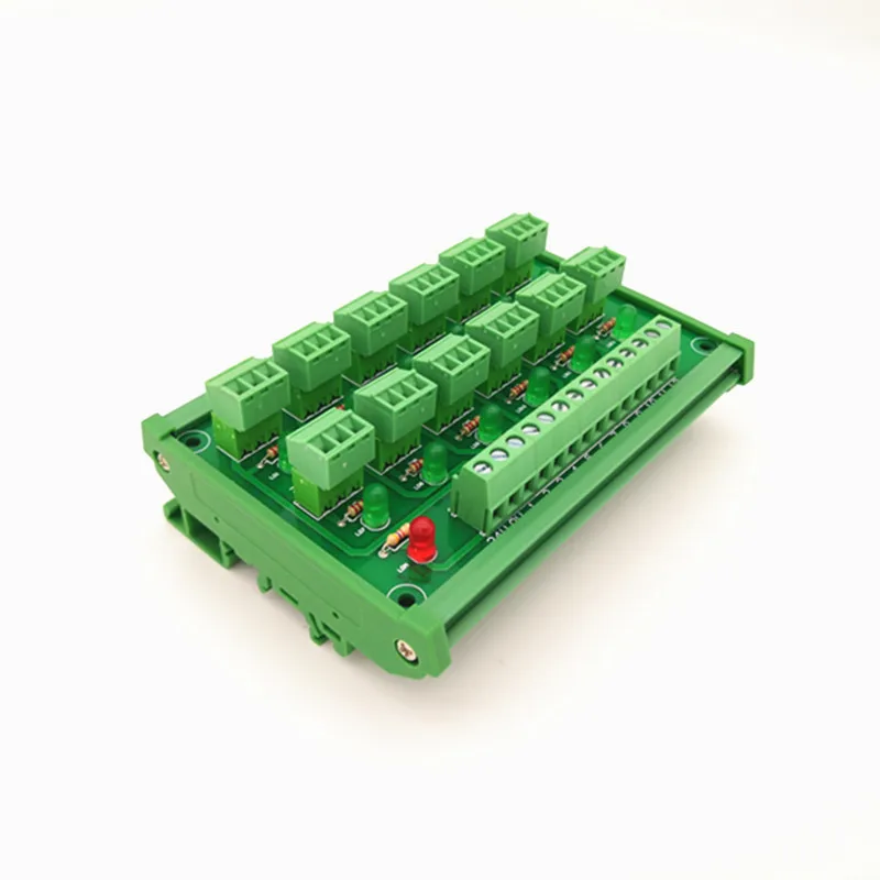 DIN Rail Mount PLC12 channel PNP Input Screw Connector Module IO photoelectric proximity switch sensor terminal block.