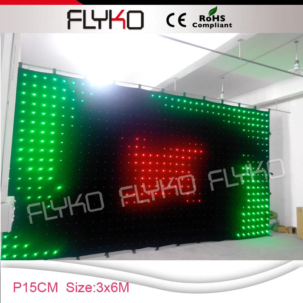 

Guangzhou RGB 3x6m digital and easy install led light backdrop