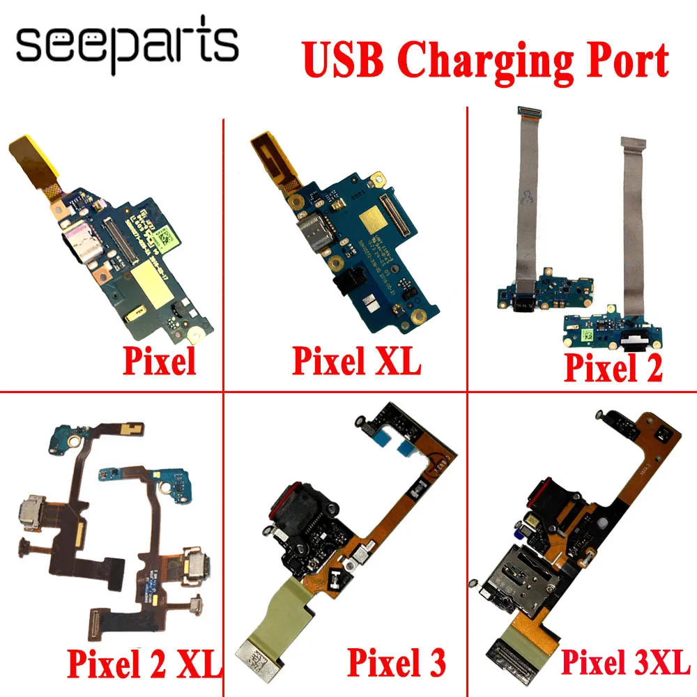 Tested Well For Google Pixel 2 XL USB Charging Dock Port Flex Cable Replacement Pixel 3 3A 4 XL 4A 5G 5 6 6A USB Charging Board