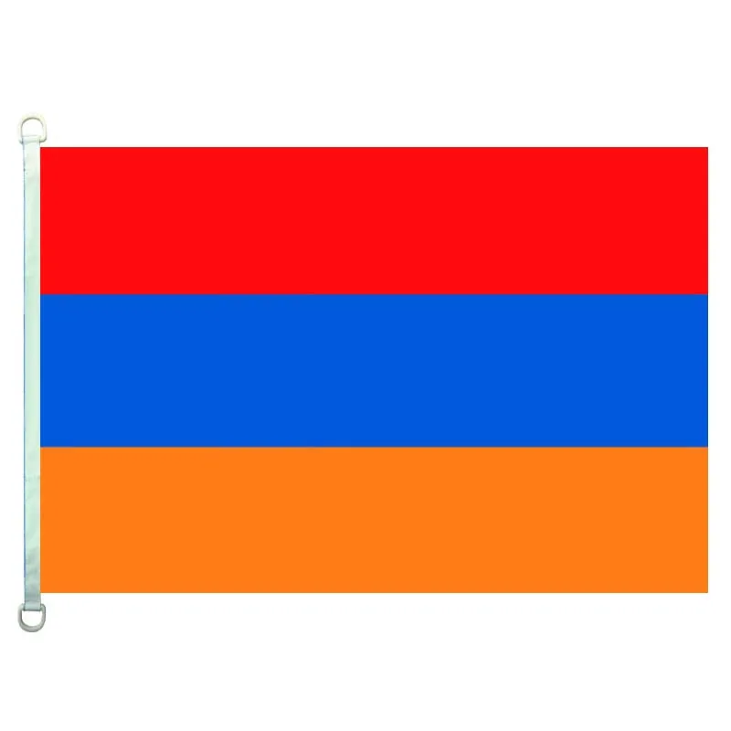 Armenia national flag,90*150CM size, 120g/m2 knitted polyester fabric,with two D ring