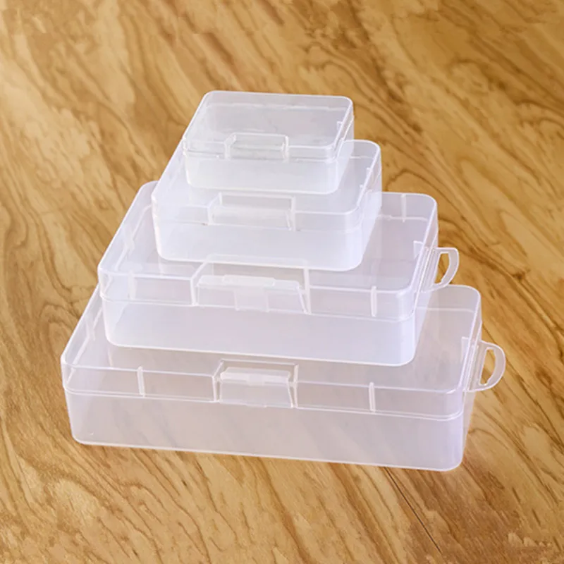 Jewelry Display Practical Toolbox Plastic Container Box for Tools Case Screw Sewing Boxe Transparent Component Screw Storage Box