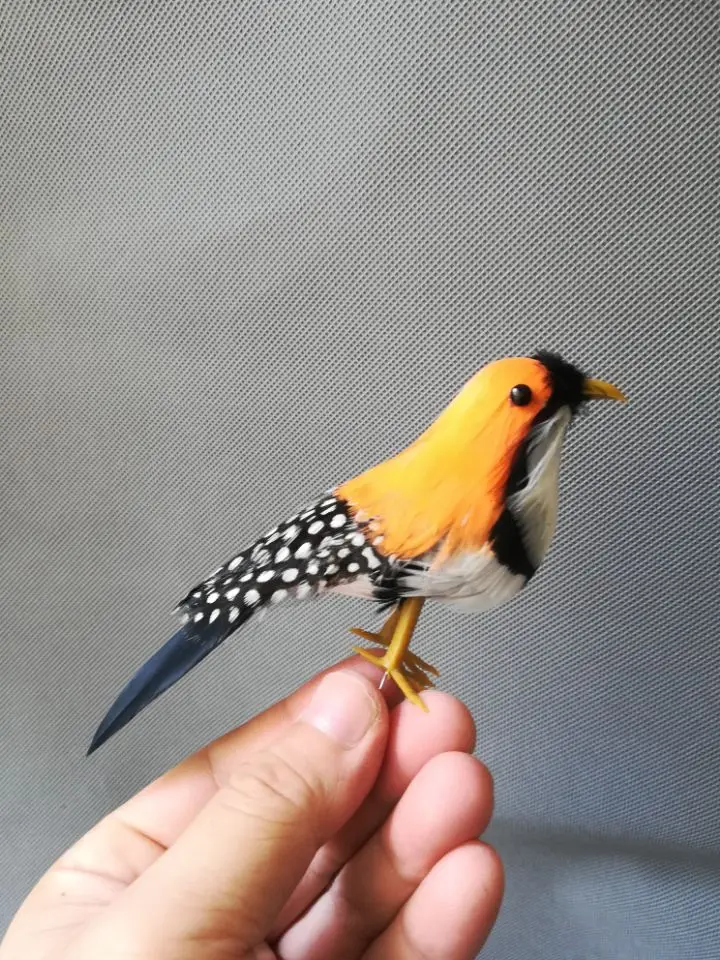 Echt leben Vogel bunte federn Zebra Finch vogel über 14cm, home garten dekoration dreharbeiten prop geschenk h1499