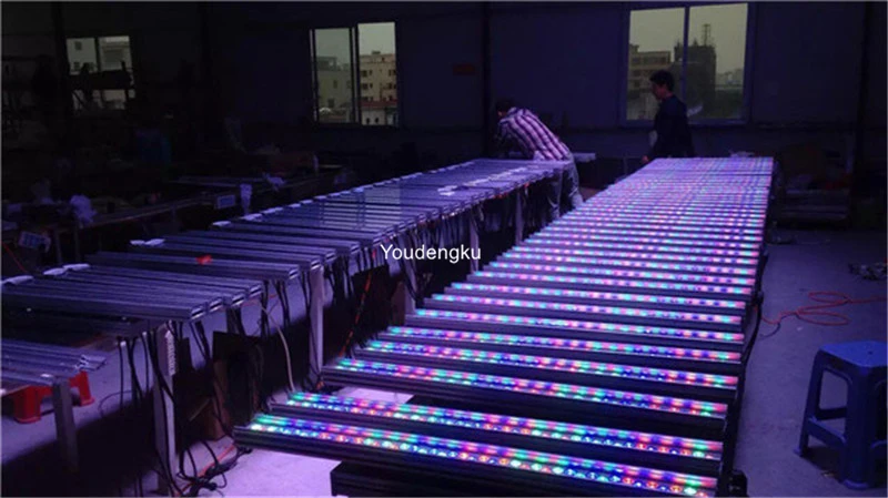 24 pieces LED Wall washer LED bar stage light 36pcs 3w RGB high brightness led slim wall light ip65 rgb wall wash outdoor