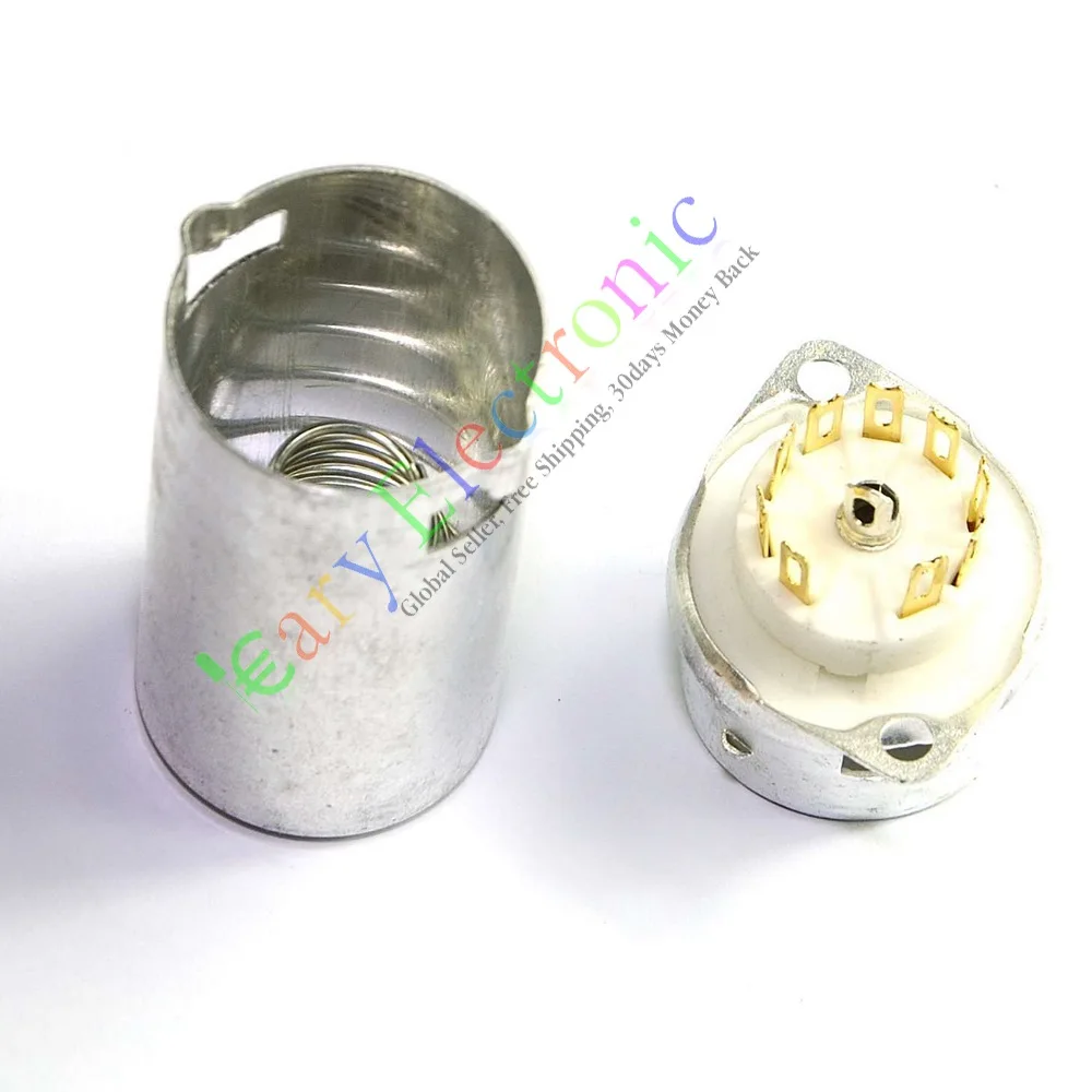 Châssis de bouclier pour 12AX7 12AU7 ECC82 6DJ8, vente en gros et au détail, douilles de Tube en or 9 broches, livraison gratuite, 20 pièces