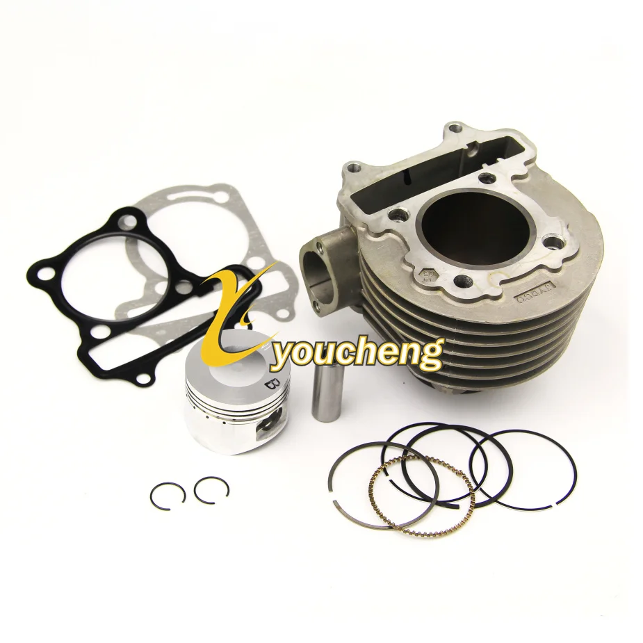 GY6 125cc 52.4mm Cylinder With Piston Kit Chinese Scooter Engine 4T 152QMI JONWAY ZNEN ATV Moped Rebuilt GY6-125TG