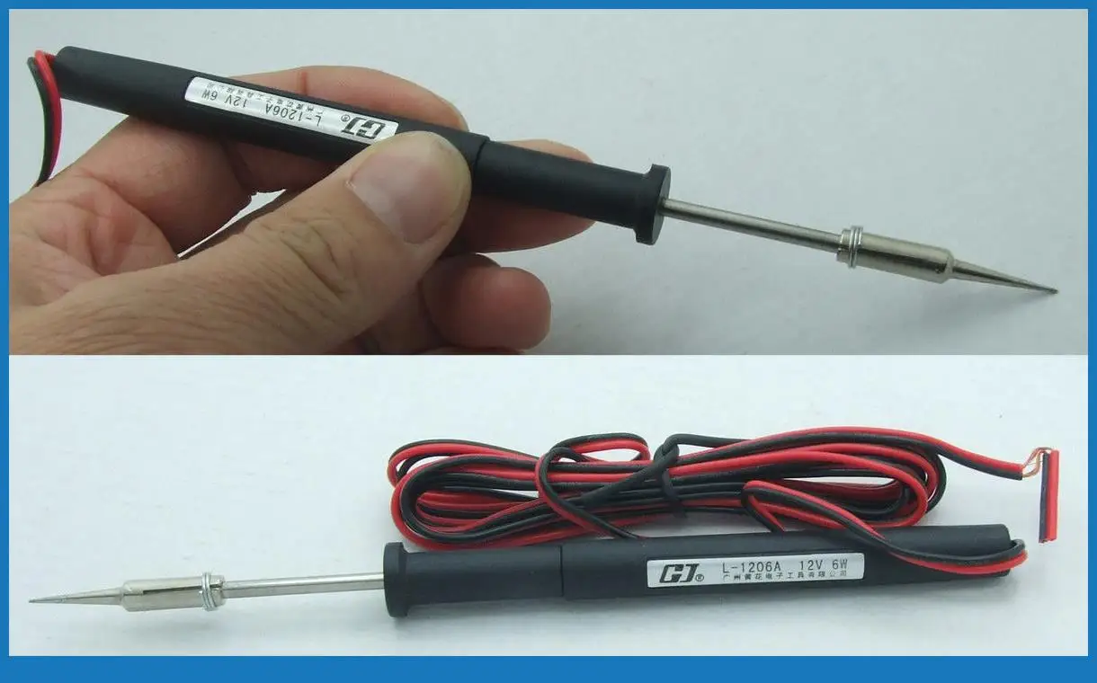 1PC DC / AC 12V 6 WATT Soldering Iron for car Cigarette socket powered soldering