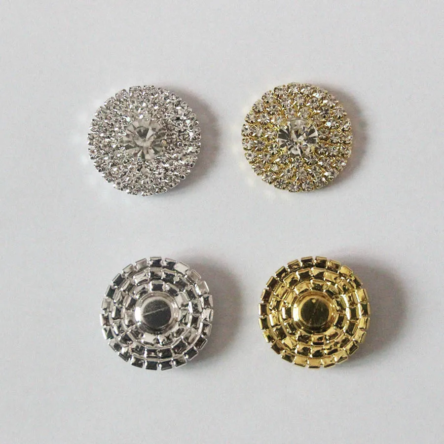 Free Shipping Wholesale 60pcs/lot 28mm Rhinestone Flatback Button For Hair Flower Wedding Invitation YMBT02023