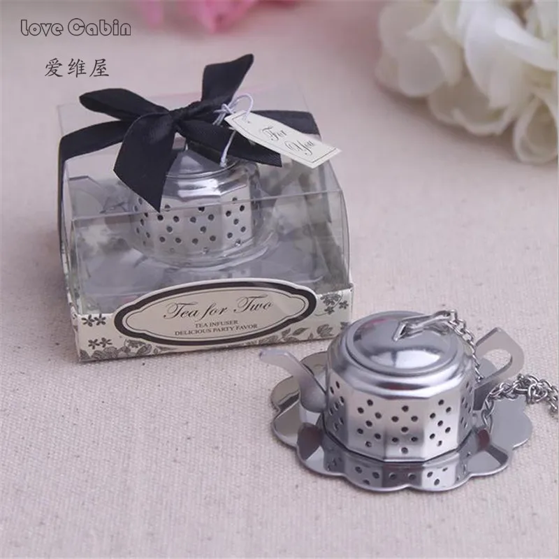 Stainless steel teapot tea strainer spoon Wedding gift ideas tea strainer 10pcs / lot House Moving  Christmasgift