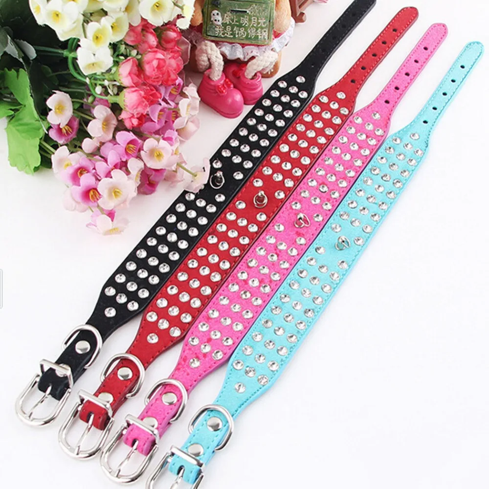 Small Cats Dogs Collars Rhinestone Chihuahua Pet Necklace Accessories Collar Puppy Supplies animaux accessoires chien