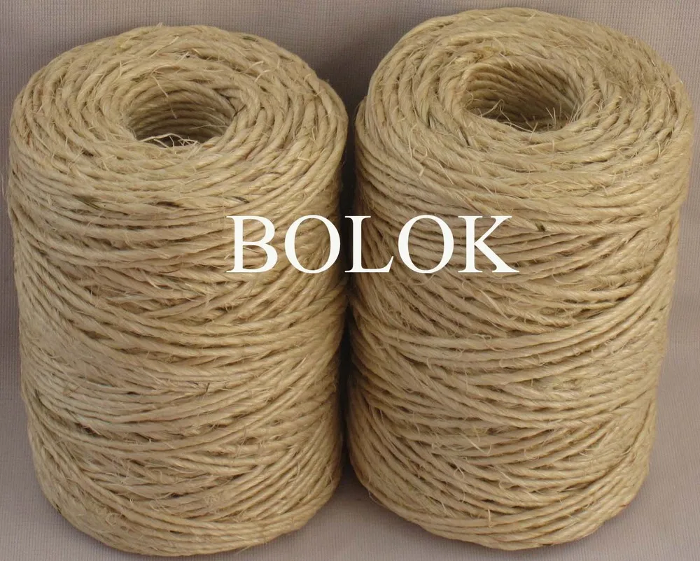 Natural color sisal twine string (dia.: 1.5mm, 1 ply twisted) (20PCS/LOT) 80m/spool used in cat wholesales