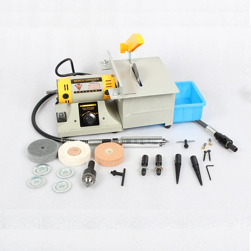 Multifunction Jewelry Polishing Cutting Holing Engraving Machine Mini Electric Cutter For Stone Jade Wood With 350W