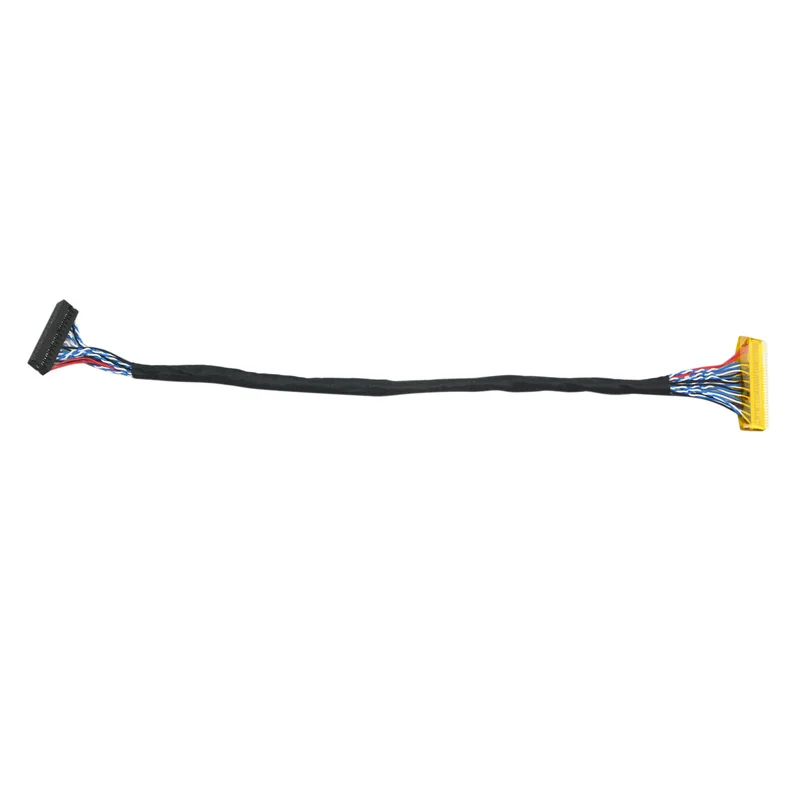 26cm FIX 30Pin 2ch 6 Bit LVDS Cable For 15inch 15.4inch 17.1inch 1440x900 1920x1080 1600x1200 TFT LCD Panel Screen