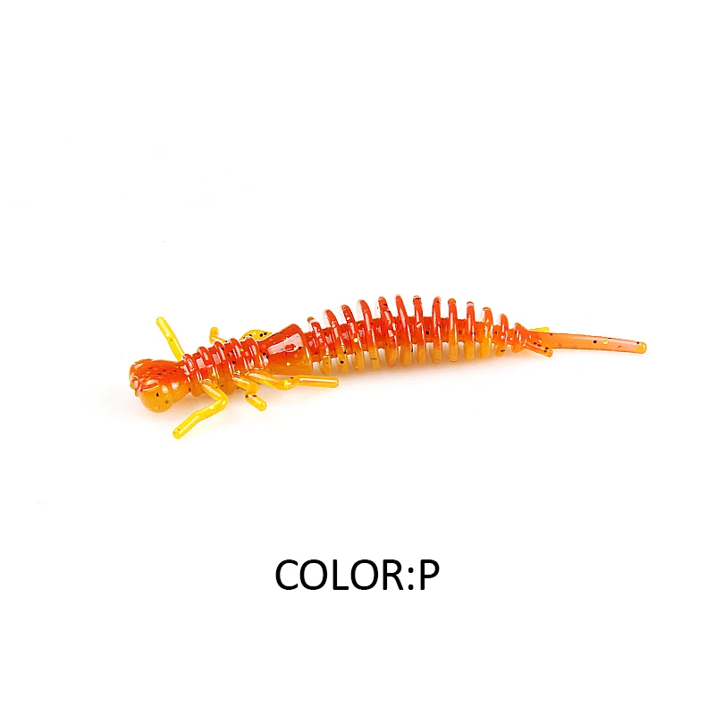 2019 NEUE Larve Weiche Köder 50mm 62mm 85mm Angeln Künstliche Köder Silikon Bass Pike Minnow Swimbait Jigging kunststoff Köder Wurm