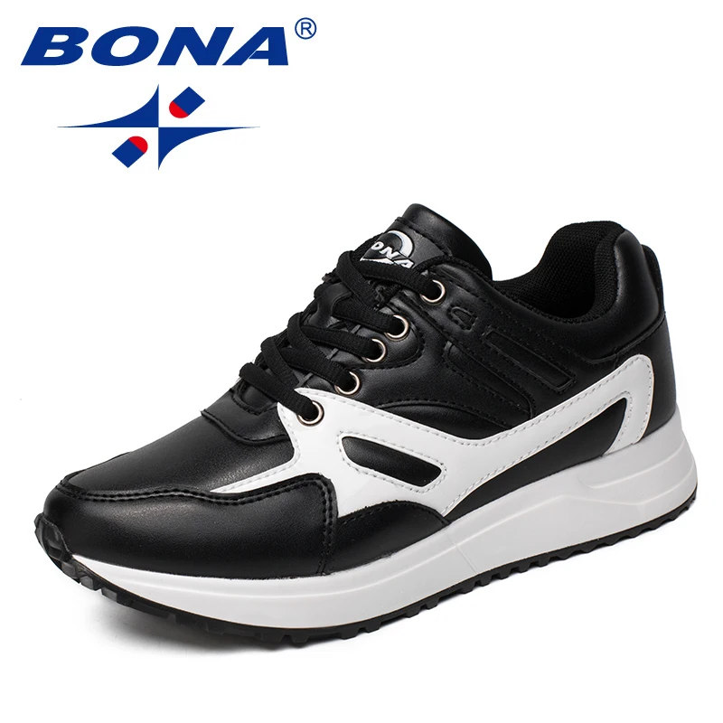 BONA-zapatillas de correr para mujer, zapatos atléticos con cordones, ligeros y rápidos, para correr al aire libre, novedad