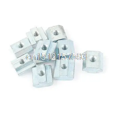 10Pcs 8020 Aluminum Extrusion T-Slot Hardware 40 Series M6 Slide-In T-Nut